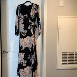 Gianni Bini Rotar Bloom Floral Wrap Dress